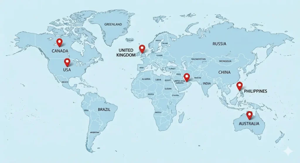 Countries We Serve_